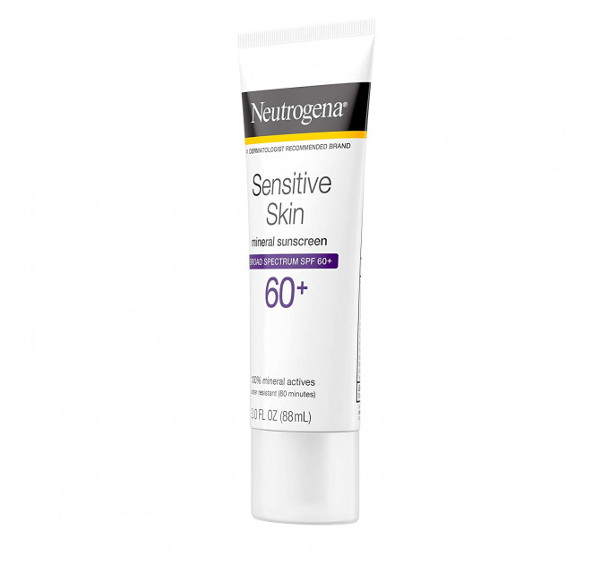 Neutrogena Sensitive Skin Mineral Sunscreen Lotion with Broad Spectrum SPF 60+ Солнцезащитный лосьон для чувствительной кожи 